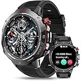 AVUMDA Smartwatch Orologio Uomo Chiamata 1.39" HD Orologio Smart 120+ Modalità Sport Contapassi Cardiofrequenzimetro SpO2 Not