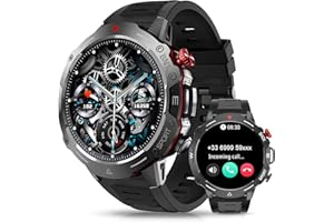 AVUMDA Smartwatch Herren mit Telefonfunktion 1,39" HD Voll Touchscreen 120+ Sportmodi Aktivitätstracker Wasserdicht mit Herzfrequenz SpO2 Schlafmonitor Schrittzähler Message Reminder für iOS Android