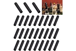 YouU Gomma Nera Tappo Dosatore Bottiglia di Liquore, Coperchio Copri Versatore Beccuccio Copri Polvere(Non includere Il beccuccio) (50x10mm)