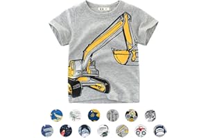 EDOTON Unisex Baby T-Shirt Baumwolle Süß Karikatur Tier Muster Tops für 1-7 Jahre Alt