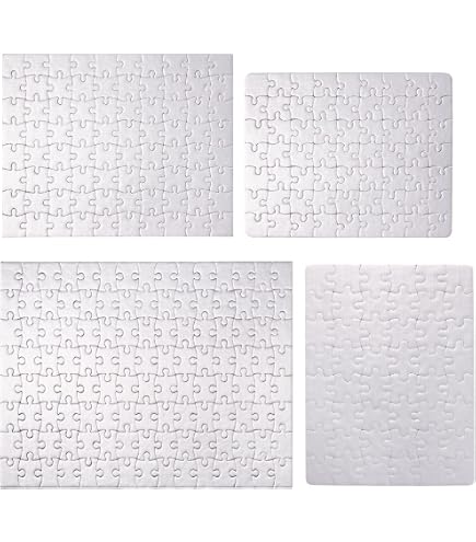 Folia 2320 Puzzle Bianco Da Colorare 48 Pezzi - Formato A4 In Cartone Resistente