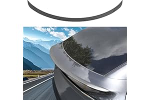 Arcoche Tesla Model 3 Spoiler, Real Carbon Fibre Spoiler Model 3, Rear Spoiler Wing Performance Tailgate Tailgate Taillid for Tesla 2016-2023 Model 3 Accessories (Matte Carbon Fiber)