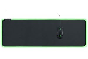 ‎RAZER Razer Goliathus Extended Chroma - Extra große weiche XXL Gaming Maus-Matte mit RGB Beleuchtung (Kabelhalterung, Stoff-Oberfläche, gesteppter Rand, optimiert für alle Mäuse) Schwarz