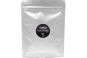 Poudre densifiante cheveux Kératine Naturelle & Végan K-Bello – Masque calvitie, alopécie, perte de cheveux & racines blanches – Fibres capillaire pour hommes et femmes (Recharge 50g, Noir)
