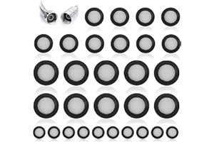 DIYCUT 30 Piezas 3/4" juntas de goma, 1/2" Junta Filtro Grifo Ducha, Sellos de Goma Estancos, con Filtro, para Mangueras, para Ducha, Grifos y Conexiones de Manguera