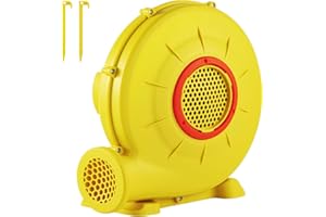 VEVOR Luftgebläse, 450 W kommerzielles Gebläse für Hüpfburgen, 0,6 PS, 3400 U/min Geschwindigkeit, leistungsstarkes tragbares aufblasbares elektrisches Gebläse für Hüpfburg-Spiele im Freien