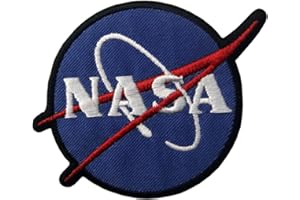 ZEGIN Toppa Ricamata da Applicare con Ferro da Stiro o Cucitura, Tema: Logo NASA Esploratore Spaziale