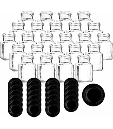 Gouveo Lot De 12 Bocaux De Conservation 106 Ml Avec Anse Et