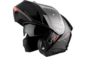 MT Helmets Genesis SV – Casco Moto Modular con Visor Solar Retráctil, Calota HIRP, Pantalla Antivaho y Preparado para Intercomunicador | Homologado ECE 22.06 & Dot