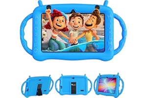 Semeakoko 7 Inch Kids Tablet, Android 12 Children Tablet, 2+32GB,Dual Camera,WiFi,Bluetooth,Parental Control,Kid-Proof Case,YouTube,Google Play Store, Toddlers Educational-Blue