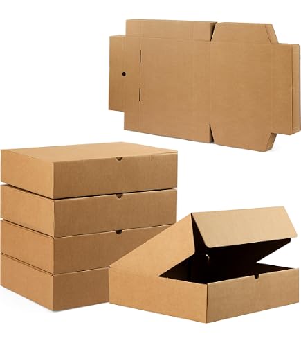 Scatole In Cartone Ondulato 35x25x18 Cm, Set Da 10 - Leggere, Resistenti, Per Traslochi, Spedizioni, Imballaggi, Made In Italy