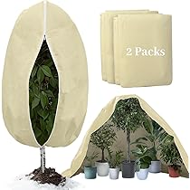 Voile D'hivernage 80g/m² - Housse Protection Plantes 200x240cm - Respirante, Imperméable, Avec Zip Et Cordon
