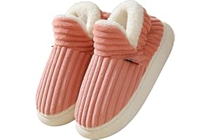 Misolin Pantofole Donna Invernali Peluche Ciabatte Casa Comode Pelose Inverno Scarpe Autunno Memoria Schiuma Antiscivolo Suola Cotone Morbida