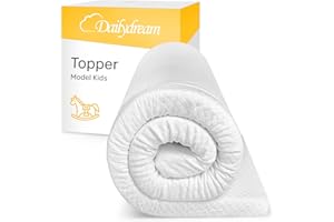 Dailydream Coprimaterasso viscoelastico "Model Kids M" con effetto memory foam, edizione "Standard", 140 x 70 x 5 cm