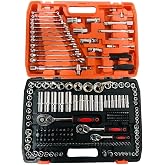 216 Parts Socket Keypad Cr-v 1/4 Ratchet Polished Choromo Venedium Auto Repairman Set..