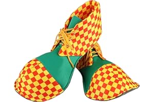 Bofeiya Clown Shoes Large Rainbow Clown Shoes Funny Circus Props Kits for Unisex Adult Men Women Halloween Costume Supplies Cosplay Party Favors