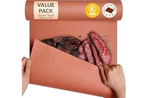 ‎KATBITE Butcher Paper, Metzgerpapier Pink, BBQ Kraftpapier 45 cm x 11 m - das Original Metzgerpapier für perfekt zubereitete saftige Gerichte - ideal für Langzeitgarung, Smoken und 'Low & Slow' Grillen