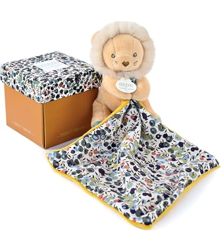 Balle Sensorielle Montessori Lion - Balle Douce Pour Bébé Dès La Naissance, éveil Sensoriel, Tissu Fleuri Ultra Doux - Doudou Et Compagnie