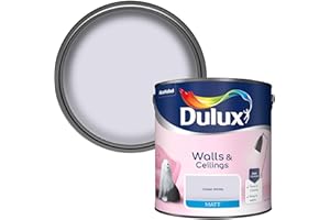 Dulux Matt Emulsion Paint For Walls And Ceilings - Violet White 2.5 Litres