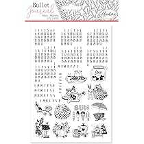 Timbri Mesi Aladine Con Corone | Kit 12 Timbri + 3 Inchiostri Per Calendari E Bullet Journal - Foto 13