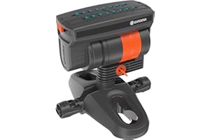 Gardena Micro-Drip-System Viereckregner OS 90: Regner für das automatische Bewässerungssystem, für rechteckige Flächen bis 90 m² einstellbar, Quick & Easy Verbindungstechnik (13325-20), Modern