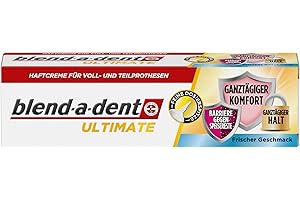 Blend-a-dent Ultimate Haftcreme für Voll- und Teilprothesen, Frischer Geschmack, 40g