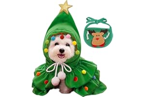TYXHXTF Accesorios Ropa Navideño de Mascota, Traje de Disfraz de Perro Gato Pequeños, Navidad para Mascotas, Ropa y Pajarita de Navidad para Perros, Decoración Navideña para Perro y Gato