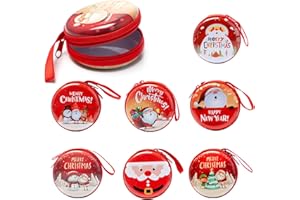 Neikafan Portamonete Natalizio 8 Pezzi - Portafoglio Donna Bambini Mini Set per l'Albero di Natale - Ornamenti Pendenti Borse per Monete