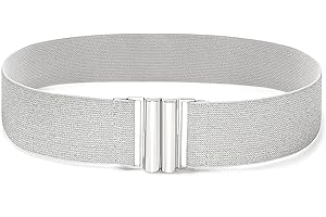 MESU Femmes Large Stripe Ceinture Robe Ceinture Élastique