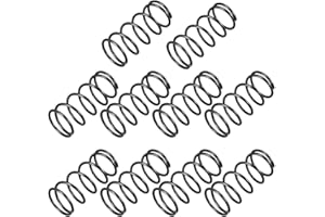 TOP-VIGOR 10Pcs Compression Spring, 1.2mm Wire Dia, 14mm OD, 30mm Free Length Dual Extended Durable Dual Hook Tension Spring for Furniture Screen Doors Repair Projects