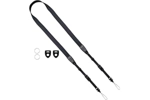 YMTHamaz3 Correa Cámara Fina,Cuerda Para Camara de Fotos Compacta,Correa para Prismáticos Liberación Rápida,Camera Strap,Cinta para Camara de Fotos,Correa para Camara Pequena,Negro