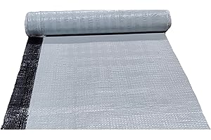 DSTOCK60 - Rouleau 1 Mètre de chape bitume paxalu blanc– Largeur 1 m – Couvre 1m² - Découpe au mètre - Etanchéité souple pour toiture, cabane, niche...