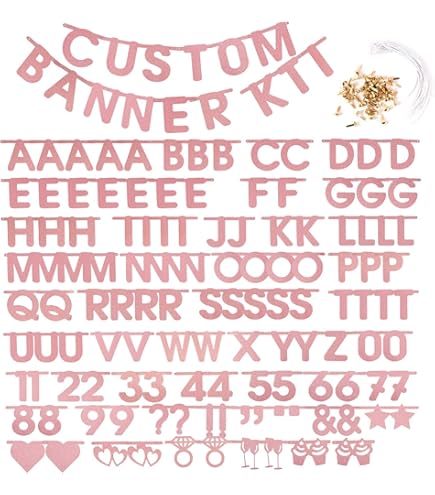 Festone Benvenuta In Carta - Scritta In Corsivo Rosa, 300x15 Cm, Per Feste Battesimo Nascita Bimba - Foto 5