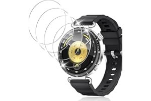 Yenwen Displayschutz für Huawei Watch GT 6 41mm für Panzerglas, 4 Stück Wasserdichtes Gehärtetes Glas Folie, Anti-Scratch Displayschutzfolie für Huawei GT6 41 mm, Ultradünne Blasenfreie Schutzfolie
