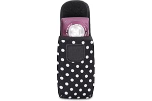 USA Gear Custodia da Viaggio in Neoprene Borsa Protettiva Flessibile con Moschettone e Cinghia per Fotocamera Digitale Compatta Sony, Nikon Coolpix, Canon e Altro