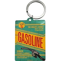 Retro Schlüsselanhänger 'Best Garage' Im Vintage-Design – Coole Geschenkidee Für Motorrad-Fans (6 X 4,5 Cm, Edelstahl)
