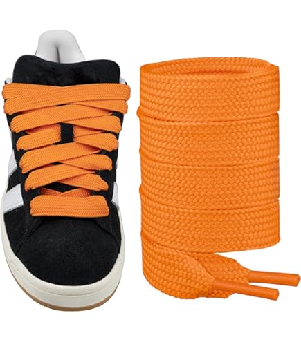 2 Paia Di Lacci Per Scarpe Piatti Larghi 20mm - Stringhe Durevoli Per Sport E Casual