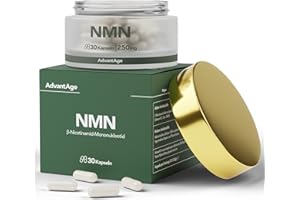 AdvantAge NMN I 30 Kapseln - 250mg I Made in Germany I Uthever® NMN (2. Gen.) I 99% Reinheit I Laborgeprüft in DE