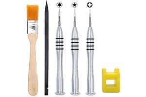 ABMRO 6-częściowy zestaw wkrętaków do MacBooka, 1,2 mm, 5-punktowy P5 Pentalobe + 6-punktowy T5 Torx + śrubokręt krzyżowy 1,5 mm PH000 do naprawy MacBooka Air 33.0 cm 33.0 cm i wyświetlacza Pro Retina