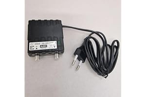ELETTRONICA CUSANO AL450/1 - Alimentatore per Amplificatore Antenna TV, Alimentatore 1 Uscita, Alimentatore 12 Volts 450 mA, Connettore EFFE, Progettato in Italia, Made in P.R.C.