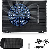 Gsycle 12V Portable Air Conditioner For Car, 7.9x4.3x5.9In Car Truck Mini Portable Fan Cooler Car Cooler For Car Van SV SUV