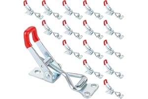 CYEER Lot de 20 Fermetures à Cliquet en Acier Inoxydable GH-4001, 150 kg/330 lbs - Tendeur à Levier pour Armoire, Boîte à Outils, Tiroir