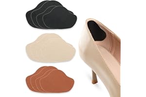 ATOYOGA 6 Pairs Patch Talon Chaussure, Coussinet Chaussure Trop Grande, Protecteur de Soins des Pieds, pour Empêche Frottements (Noir+Kaki+Café)