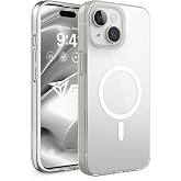 Babilden iPhone Magsafe Uyumlu Şeffaf Sert Kristal Mika Sararmaz Kılıf (iPhone 15)
