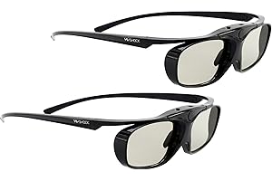 2x Hi-SHOCK® RF Pro "Black Heaven" | Gafas 3D-RF para proyectores 3D: SONY®, JVC®, EPSON® | compatibles con SONY VPL-HW65ES, HW45ES, VW300ES, VW320ES, VW520ES, VW500ES, VW1000, TDG-BT500A, AD025-RF-X1 / JVC DLA-X 7000, DLA-X 500R, DLA-RS 400, DLA-X 9000, DLA-X 5000, PK-AG3, PK-EM2 | incluye una extensa gama de accesorios cobertura de garantía de 3 años [Gafas de obturador | 120 Hz | recargables | 32g | FHD3D RF | Negro]