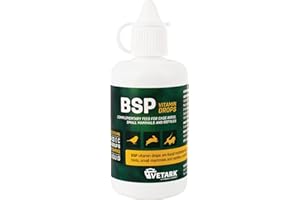 VETARK BSP Vitamin Drops |High Potency Liquid Vitamin Supplement for Birds, Reptiles, Wildlife & Rabbits | 50ml bottle