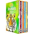 Usborne Beginners Animals Collection 10 Books Box Set (Bears, Dangerous Animals, Elephants, Farm Animals, Monkeys, Pandas, Penguins, Sharks, Tigers & Wolves)