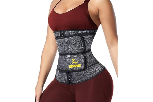 SEXYWG Ceinture de Sudation Femme Abdominale Néoprène Ajustable Corset Gaine Ventre Plat Sauna Sport Soutien du Dos
