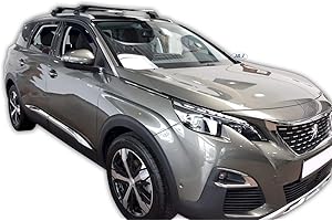 J&J AUTOMOTIVE | Heko Deflecteurs d'air Déflecteurs de Vent Compatible avec 5008 Depuis 2017, Ensemble 4 pièces, Noir, Fumé, Aérodynamique, Montage Facile