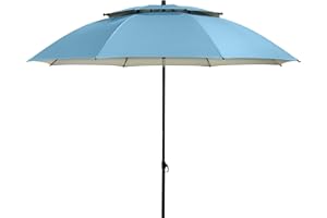 Doppler Derby Parasol Przeciwsłoneczny 200 cm I Na Plażę, Balkon i Taras I Z Regulacją Wysokości I Ochroną UV I Składany I Na Basen | Plażowy